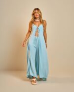 Blusa Maxi Dália Azul Céu
