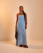 Vestido Longo Azul Celeste - Imagem 3