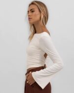 Blusa Amarração Costas Off White - Imagem 4