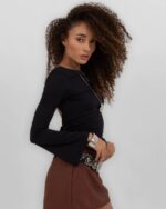 Blusa Amarração Costas Preta - Imagem 3