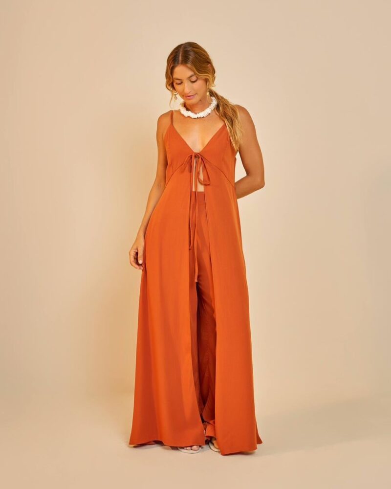 Blusa Maxi Dália Canela