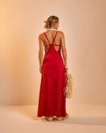 Vestido Longo Gisela Vermelho - Imagem 4
