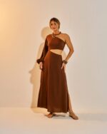 Vestido Cropped Amália Café