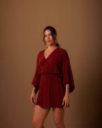 Vestido Kimono Flora Cereja - Imagem 4
