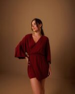 Vestido Kimono Flora Cereja