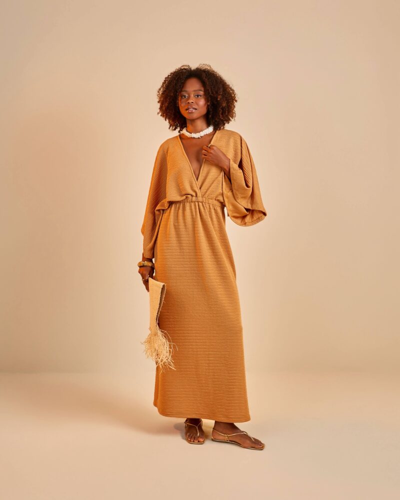 Vestido Longo Bronze